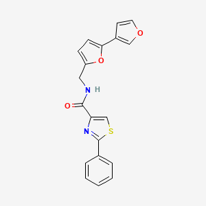 N-({[2,3'-bifuran]-5-yl}methyl)-2-phenyl-1,3-thiazole-4-carboxamide