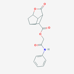 2-oxo-2-(phenylamino)ethyl 2-oxohexahydro-2H-3,5-methanocyclopenta[b]furan-7-carboxylate