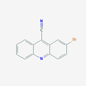 molecular formula C14H7BrN2 B2709360 2-Bromoacridine-9-carbonitrile CAS No. 958452-37-4
