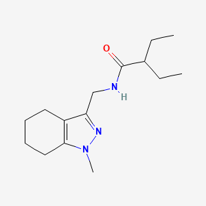 2-ethyl-N-((1-methyl-4,5,6,7-tetrahydro-1H-indazol-3-yl)methyl)butanamide
