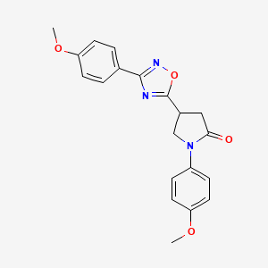 1-(4-Methoxyphenyl)-4-[3-(4-methoxyphenyl)-1,2,4-oxadiazol-5-yl]pyrrolidin-2-one