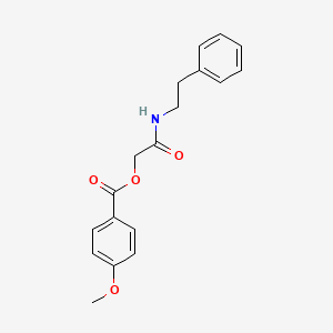 2-Oxo-2-(phenethylamino)ethyl 4-methoxybenzoate