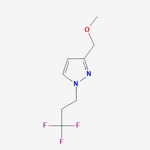 molecular formula C8H11F3N2O B2709401 3-(methoxymethyl)-1-(3,3,3-trifluoropropyl)-1H-pyrazole CAS No. 1856029-78-1