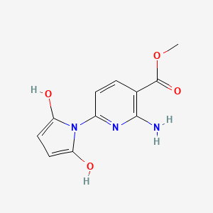 molecular formula C11H11N3O4 B2709412 methyl 2-amino-6-(2,5-dihydroxy-1H-pyrrol-1-yl)pyridine-3-carboxylate CAS No. 2219407-86-8
