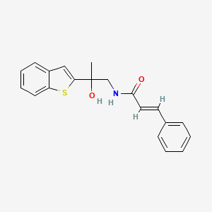 N-(2-(benzo[b]thiophen-2-yl)-2-hydroxypropyl)cinnamamide