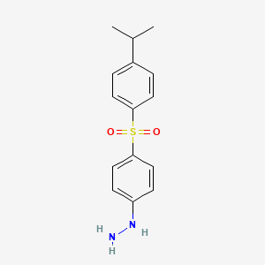 molecular formula C15H18N2O2S B2709420 {4-[4-(Propan-2-yl)benzenesulfonyl]phenyl}hydrazine CAS No. 728899-40-9