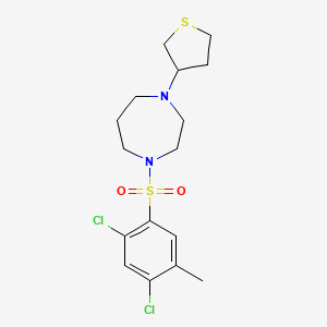 1-((2,4-Dichloro-5-methylphenyl)sulfonyl)-4-(tetrahydrothiophen-3-yl)-1,4-diazepane