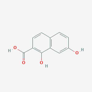 molecular formula C11H8O4 B2709443 1,7-Dihydroxynaphthalene-2-carboxylic acid CAS No. 86699-99-2