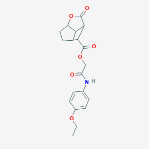 2-[(4-ethoxyphenyl)amino]-2-oxoethyl 2-oxohexahydro-2H-3,5-methanocyclopenta[b]furan-7-carboxylate