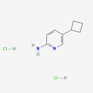 molecular formula C9H14Cl2N2 B2709465 5-环丁基吡啶-2-胺二盐酸盐 CAS No. 2251054-20-1