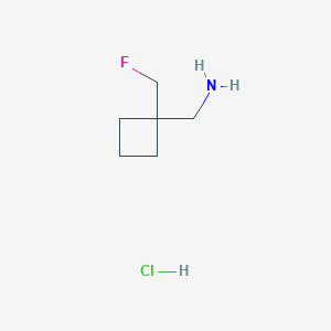 [1-(Fluoromethyl)cyclobutyl]methanamine;hydrochloride