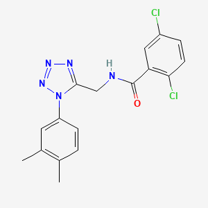 2,5-dichloro-N-((1-(3,4-dimethylphenyl)-1H-tetrazol-5-yl)methyl)benzamide