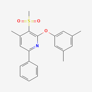 2-(3,5-Dimethylphenoxy)-4-methyl-3-(methylsulfonyl)-6-phenylpyridine