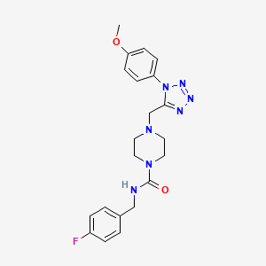 N-(4-fluorobenzyl)-4-((1-(4-methoxyphenyl)-1H-tetrazol-5-yl)methyl)piperazine-1-carboxamide