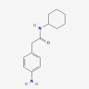 2-(4-aminophenyl)-N-cyclohexylacetamide