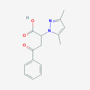 molecular formula C15H16N2O3 B270950 2-(3,5-dimethyl-1H-pyrazol-1-yl)-4-oxo-4-phenylbutanoic acid 