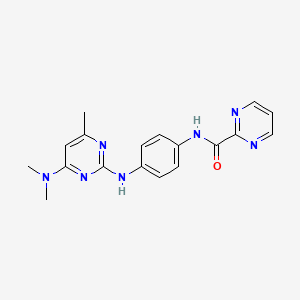 N-(4-((4-(dimethylamino)-6-methylpyrimidin-2-yl)amino)phenyl)pyrimidine-2-carboxamide