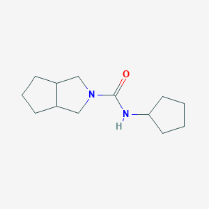 molecular formula C13H22N2O B2709528 N-环戊基环戊[3,4-c]吡咯-2(1H)-甲酰胺 CAS No. 1600012-43-8
