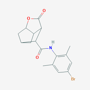 molecular formula C17H18BrNO3 B270955 N-(4-bromo-2,6-dimethylphenyl)-2-oxohexahydro-2H-3,5-methanocyclopenta[b]furan-7-carboxamide 