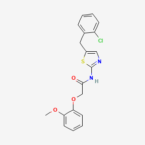 N-[5-(2-chlorobenzyl)-1,3-thiazol-2-yl]-2-(2-methoxyphenoxy)acetamide