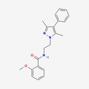 N-[2-(3,5-dimethyl-4-phenyl-1H-pyrazol-1-yl)ethyl]-2-methoxybenzamide