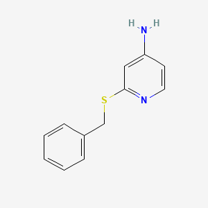molecular formula C12H12N2S B2709555 2-(Benzylsulfanyl)pyridin-4-amine CAS No. 1247368-95-1