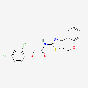 molecular formula C18H12Cl2N2O3S B2709556 N-(4H-chromeno[4,3-d]thiazol-2-yl)-2-(2,4-dichlorophenoxy)acetamide CAS No. 681162-32-3