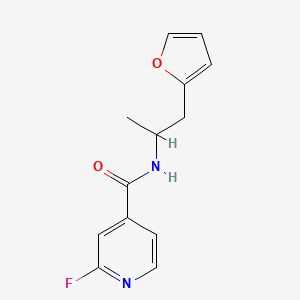 2-fluoro-N-[1-(furan-2-yl)propan-2-yl]pyridine-4-carboxamide