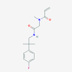 N-[2-[[2-(4-Fluorophenyl)-2-methylpropyl]amino]-2-oxoethyl]-N-methylprop-2-enamide