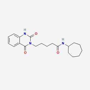 N-cycloheptyl-5-(2,4-dioxo-1H-quinazolin-3-yl)pentanamide
