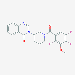 3-(1-(2,4,5-trifluoro-3-methoxybenzoyl)piperidin-3-yl)quinazolin-4(3H)-one