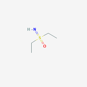 molecular formula C4H11NOS B2709600 S,S-diethyl-sulfoximine CAS No. 92523-32-5