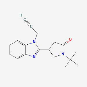 1-(tert-butyl)-4-(1-(prop-2-yn-1-yl)-1H-benzo[d]imidazol-2-yl)pyrrolidin-2-one