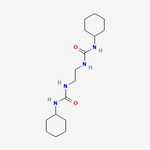 molecular formula C16H30N4O2 B2709615 1-环己基-3-[2-(环己基氨基甲酰氨基)乙基]脲 CAS No. 64624-50-6