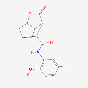 molecular formula C16H17NO4 B270963 N-(2-hydroxy-5-methylphenyl)-2-oxohexahydro-2H-3,5-methanocyclopenta[b]furan-7-carboxamide 