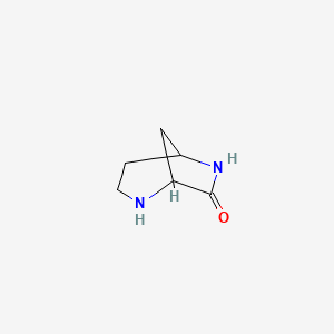 molecular formula C6H10N2O B2709660 2,6-Diazabicyclo[3.2.1]octan-7-one CAS No. 1822567-54-3