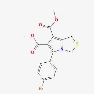 dimethyl 5-(4-bromophenyl)-1H-pyrrolo[1,2-c][1,3]thiazole-6,7-dicarboxylate