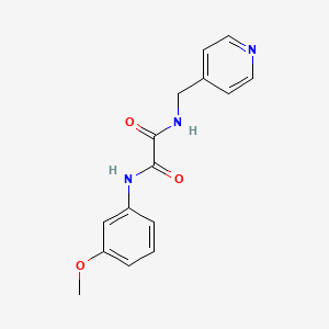 molecular formula C15H15N3O3 B2709682 N-(3-甲氧基苯基)-N'-吡啶-4-甲基-草酰胺 CAS No. 331637-34-4