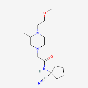 N-(1-cyanocyclopentyl)-2-[4-(2-methoxyethyl)-3-methylpiperazin-1-yl]acetamide