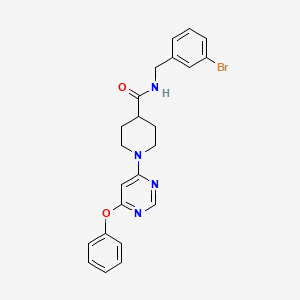 N-(3-bromobenzyl)-1-(6-phenoxypyrimidin-4-yl)piperidine-4-carboxamide