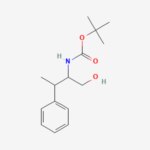 molecular formula C15H23NO3 B2709702 叔丁基 N-(1-羟基-3-苯基丁-2-基)氨基甲酸酯 CAS No. 1276025-60-5