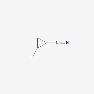 molecular formula C5H7N B2709704 2-Methylcyclopropane-1-carbonitrile CAS No. 6142-59-2