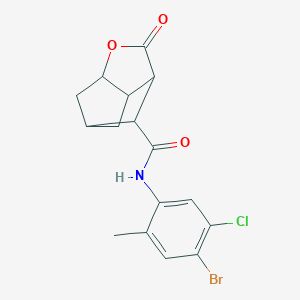 molecular formula C16H15BrClNO3 B270971 N-(4-bromo-5-chloro-2-methylphenyl)-2-oxohexahydro-2H-3,5-methanocyclopenta[b]furan-7-carboxamide 