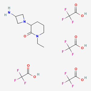 3-(3-Aminoazetidin-1-yl)-1-ethylpiperidin-2-one;2,2,2-trifluoroacetic acid