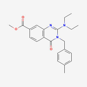 molecular formula C22H25N3O3 B2709722 6-biphenyl-4-yl-1-methyl-2-(4-methylphenyl)-1H-imidazo[1,2-a]imidazole CAS No. 1112305-81-3