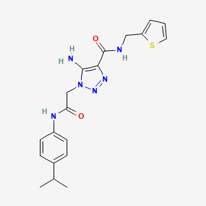 5-amino-1-({[4-(propan-2-yl)phenyl]carbamoyl}methyl)-N-[(thiophen-2-yl)methyl]-1H-1,2,3-triazole-4-carboxamide