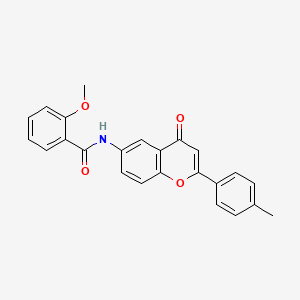 2-methoxy-N-[2-(4-methylphenyl)-4-oxo-4H-chromen-6-yl]benzamide