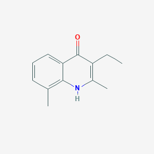 molecular formula C13H15NO B2709756 3-Ethyl-2,8-dimethylquinolin-4-ol CAS No. 1907-20-6