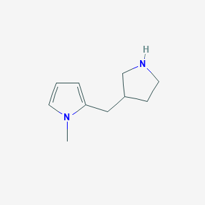molecular formula C10H16N2 B2709759 1-Methyl-2-(pyrrolidin-3-ylmethyl)pyrrole CAS No. 1337600-02-8