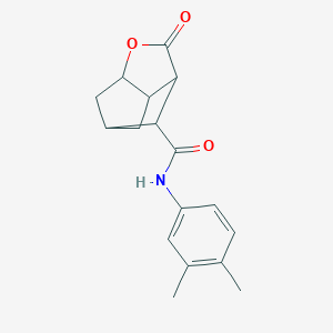 N-(3,4-dimethylphenyl)-2-oxohexahydro-2H-3,5-methanocyclopenta[b]furan-7-carboxamide